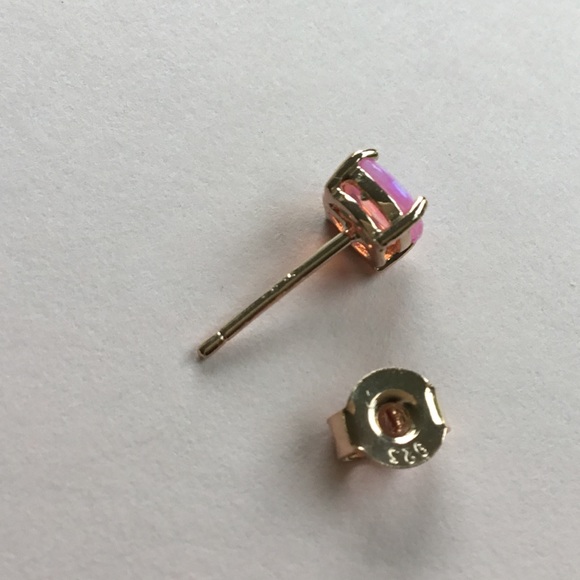 Rose GP Pink Opal Earring/Necklace Set - Picture 15 of 16